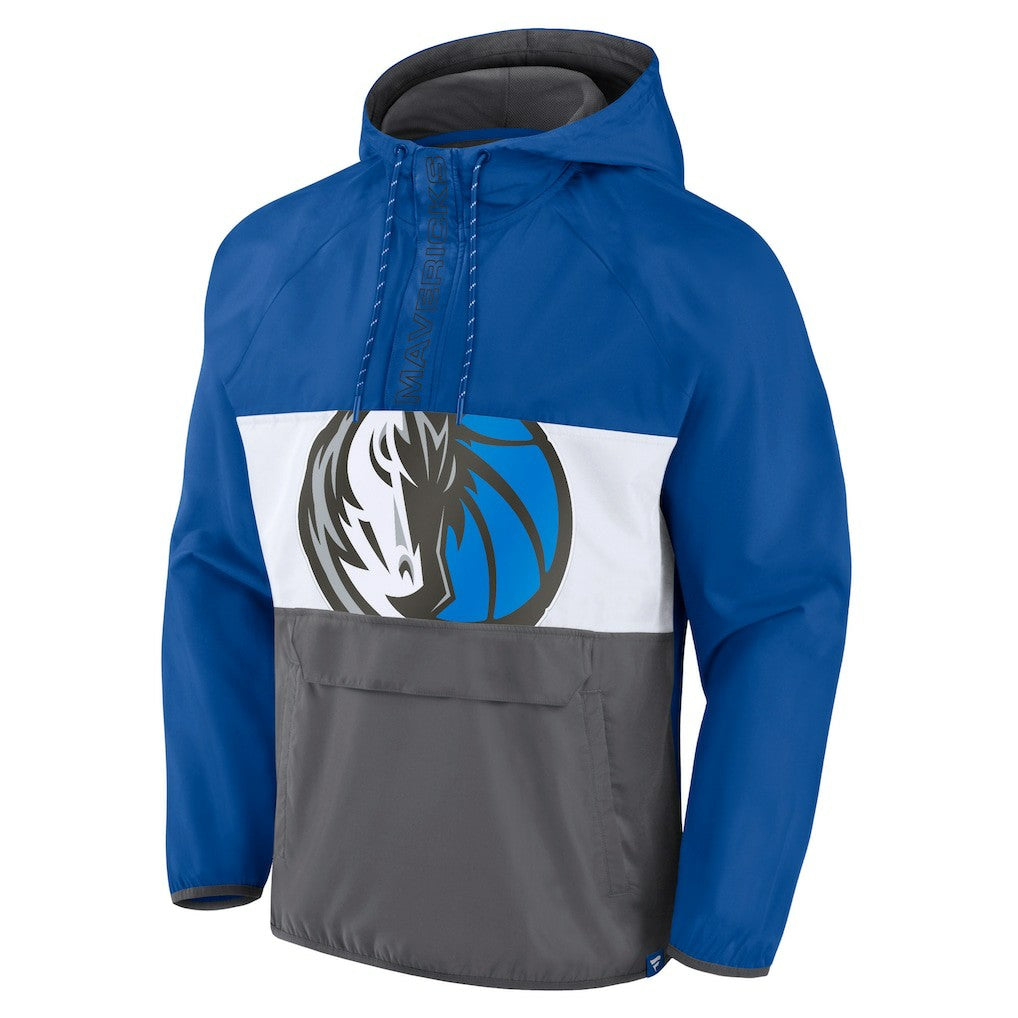 Dallas Mavericks Anorak Flagrant Foul Color-Block Raglan Hoodie Half-Zip Jacket sale For Sale