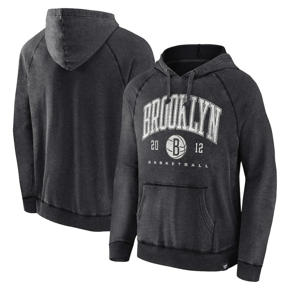 Brooklyn Nets Foul Trouble Snow Wash Raglan Pullover Hoodie Outlet