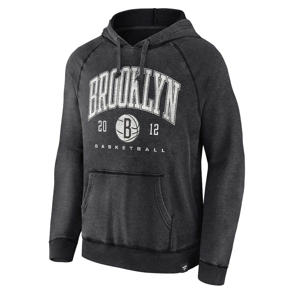 Brooklyn Nets Foul Trouble Snow Wash Raglan Pullover Hoodie Outlet