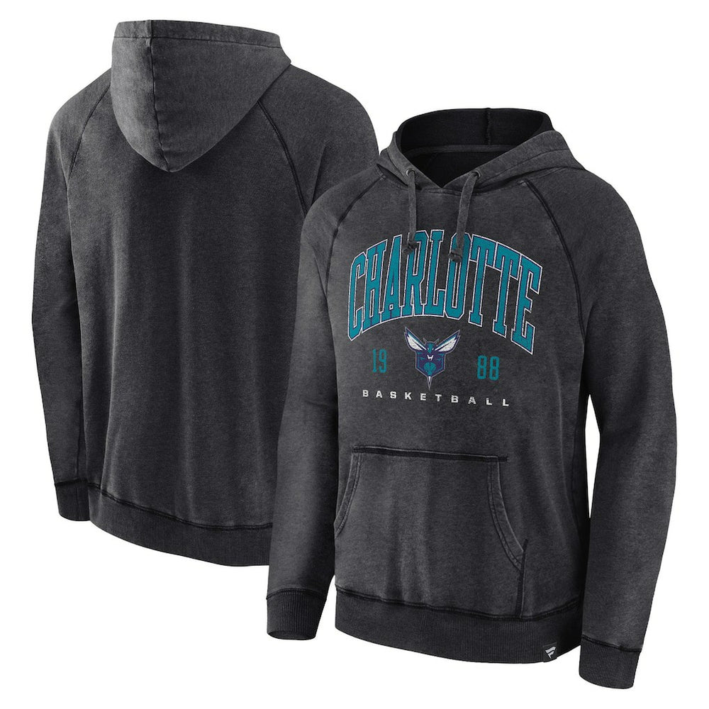 Charlotte Hornets Foul Trouble Snow Wash Raglan Pullover Hoodie For Sale