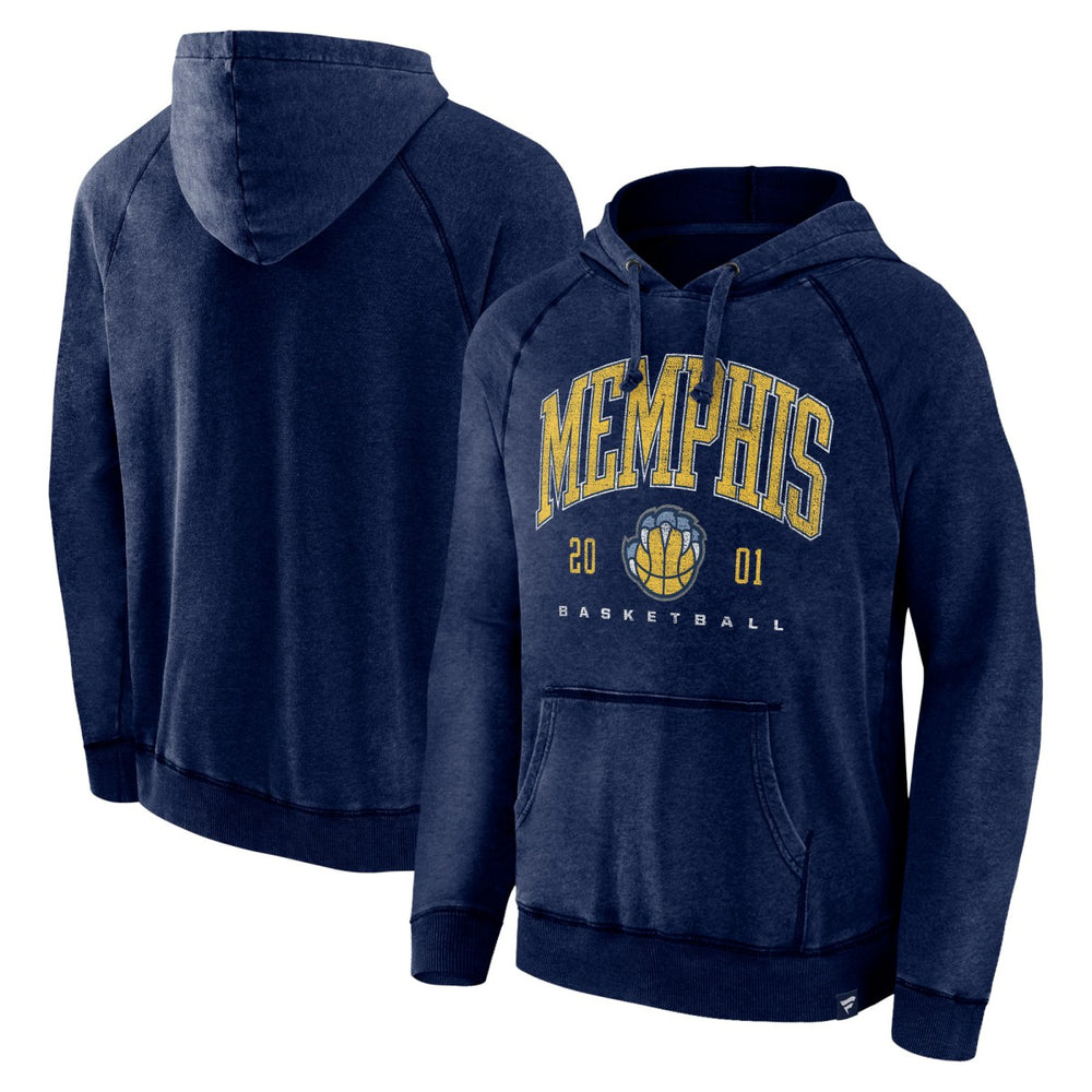 Memphis Grizzlies Foul Trouble Snow Wash Raglan Pullover Hoodie On Sale