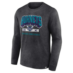 Charlotte Hornets Front Court Press Snow Wash Long Sleeve T-Shirt Online