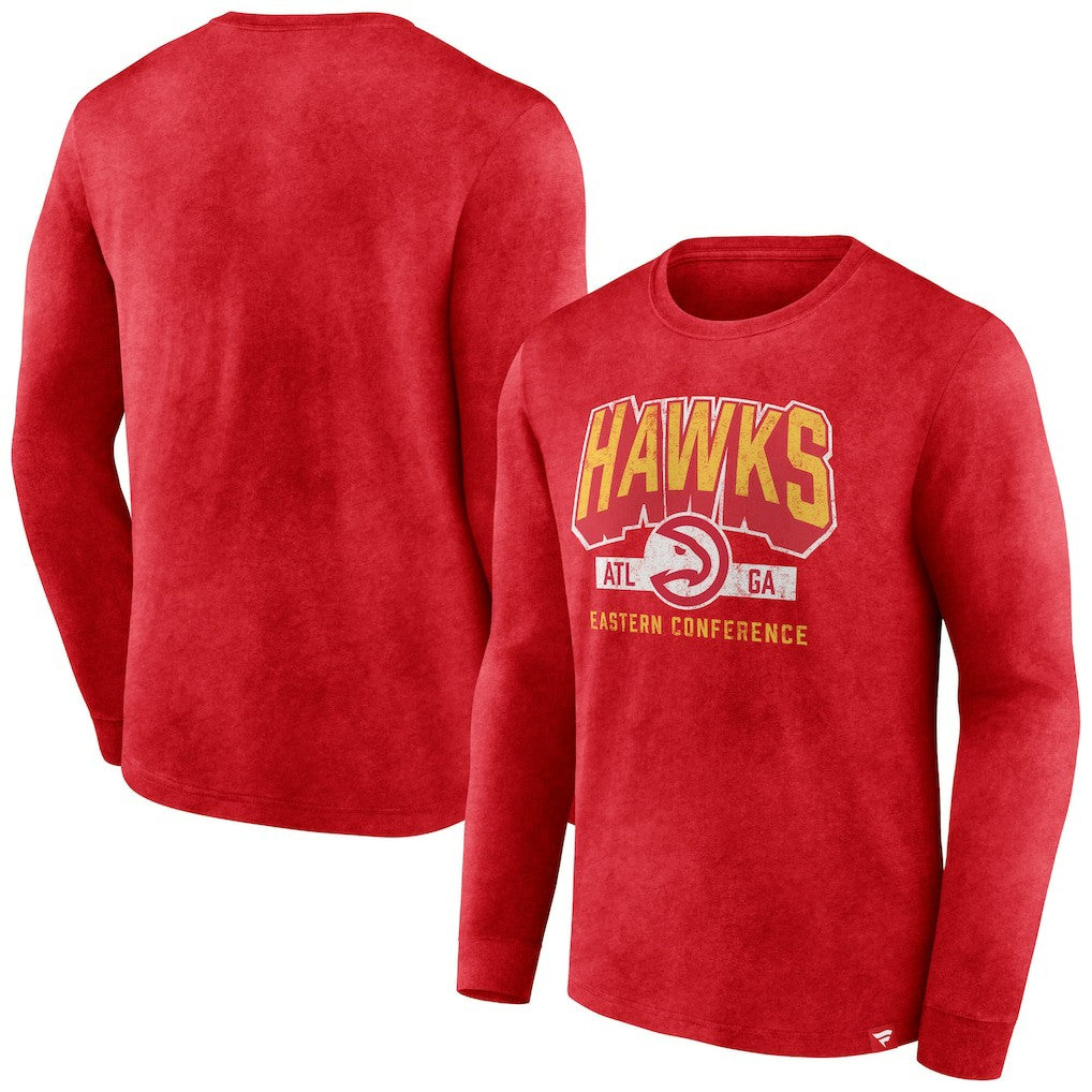 Atlanta Hawks Front Court Press Snow Wash Long Sleeve T-Shirt Discount