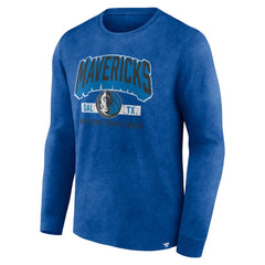 Dallas Mavericks Front Court Press Snow Wash Long Sleeve T-Shirt sale For Sale