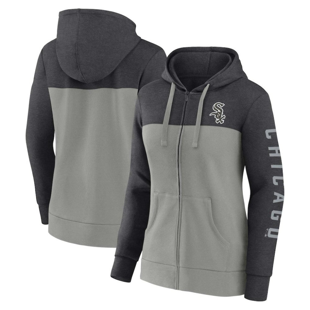 Chicago White Sox Fanatics Women's City Ties Hoodie Full-Zip Sweatshirt | MLB US