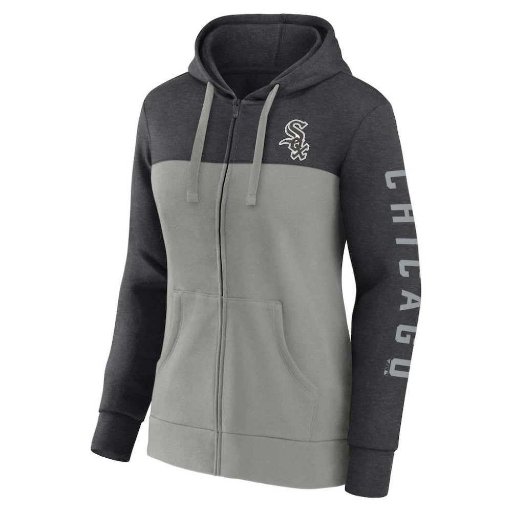 Chicago White Sox Fanatics Women's City Ties Hoodie Full-Zip Sweatshirt | MLB US