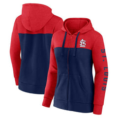 St. Louis Cardinals Fanatics Women's City Ties Hoodie Full-Zip Sweatshirt | MLB Outlet
