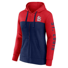 St. Louis Cardinals Fanatics Women's City Ties Hoodie Full-Zip Sweatshirt | MLB Outlet