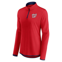 Washington Nationals Fanatics Women's Corner Quarter-Zip Top | MLB Discount