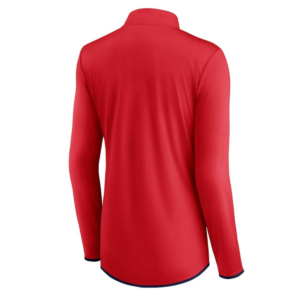 Washington Nationals Fanatics Women's Corner Quarter-Zip Top | MLB Discount