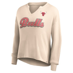 Chicago Bulls Women's Go For It Long Sleeve Notch Neck T-Shirt sale On Sale