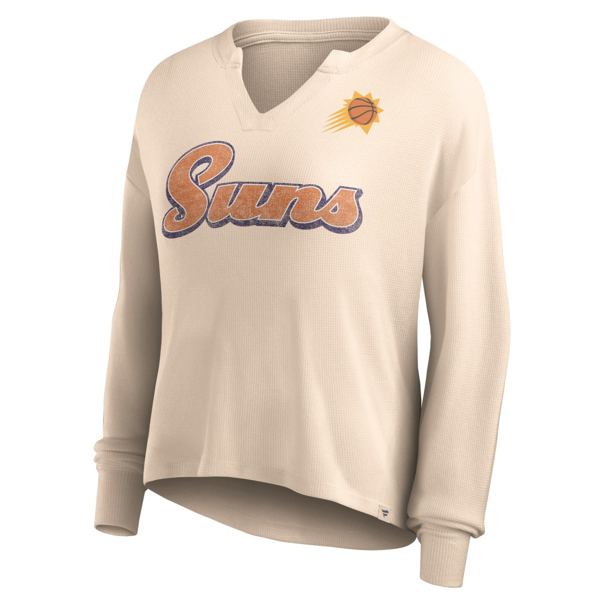 Phoenix Suns Women's Go For It Long Sleeve Notch Neck T-Shirt Outlet