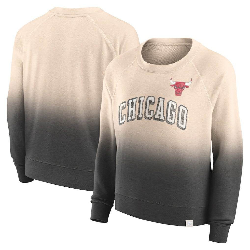 Chicago Bulls Women's Lounge Arch Raglan Pullover Sweatshirt Discount