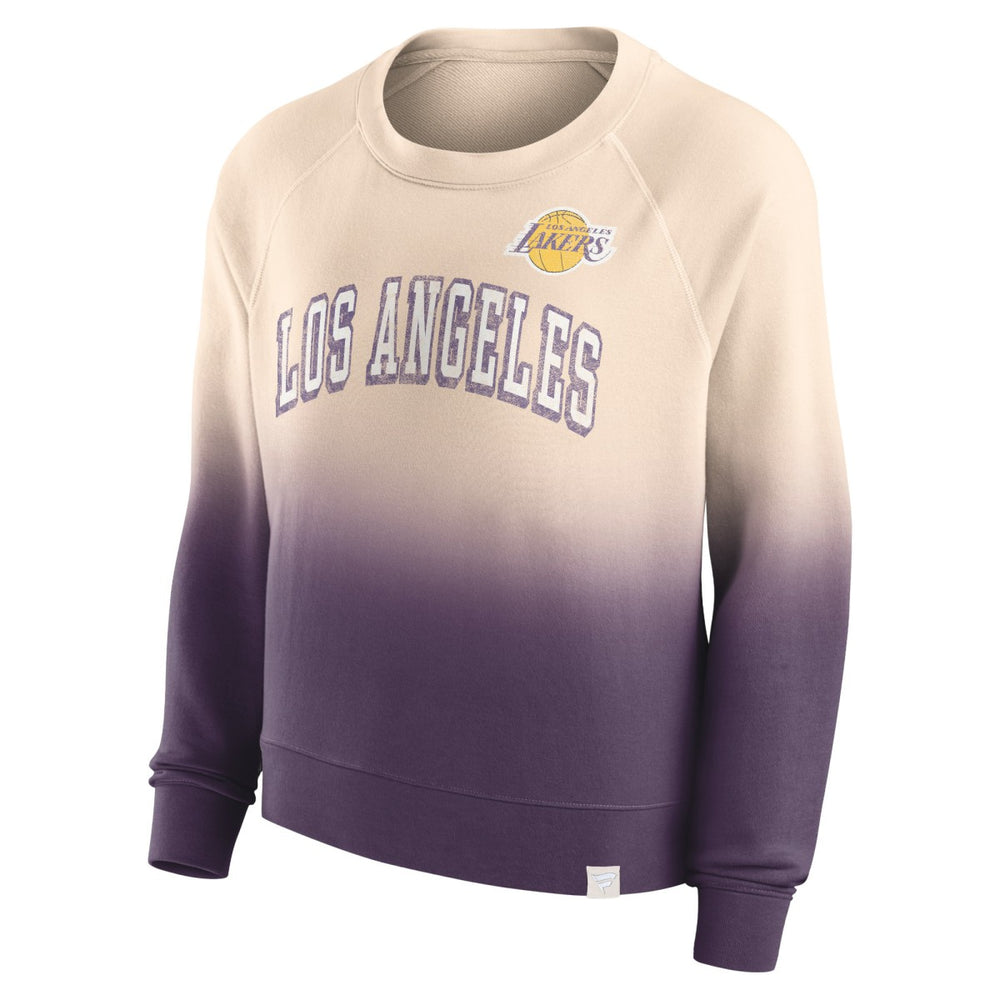 Los Angeles Lakers Women's Lounge Arch Raglan Pullover Sweatshirt Discount