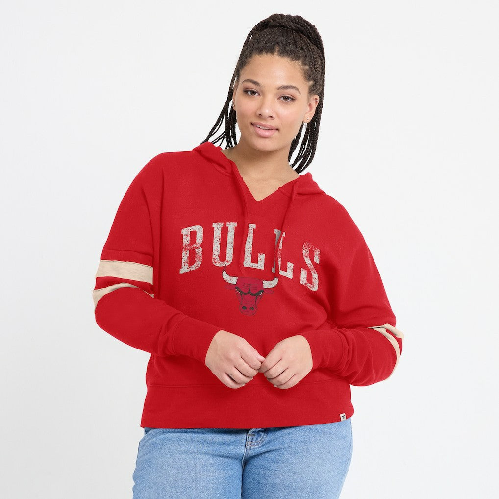 Chicago Bulls Women's Bold Move Dolman V-Neck High Hip Hoodie Online