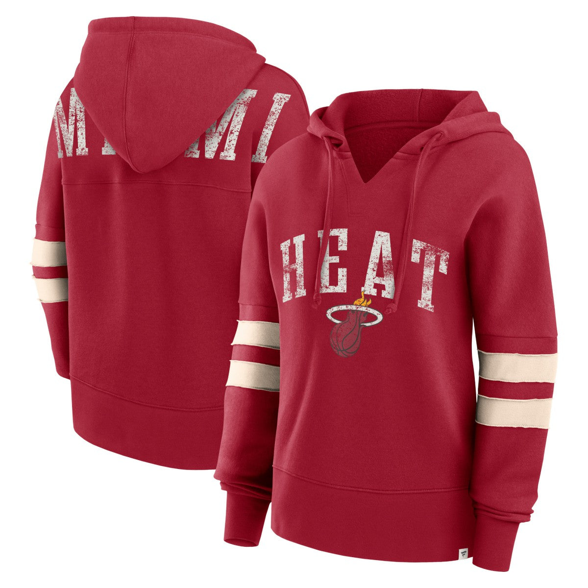 Miami Heat Women's Bold Move Dolman V-Neck High Hip Hoodie For Sale