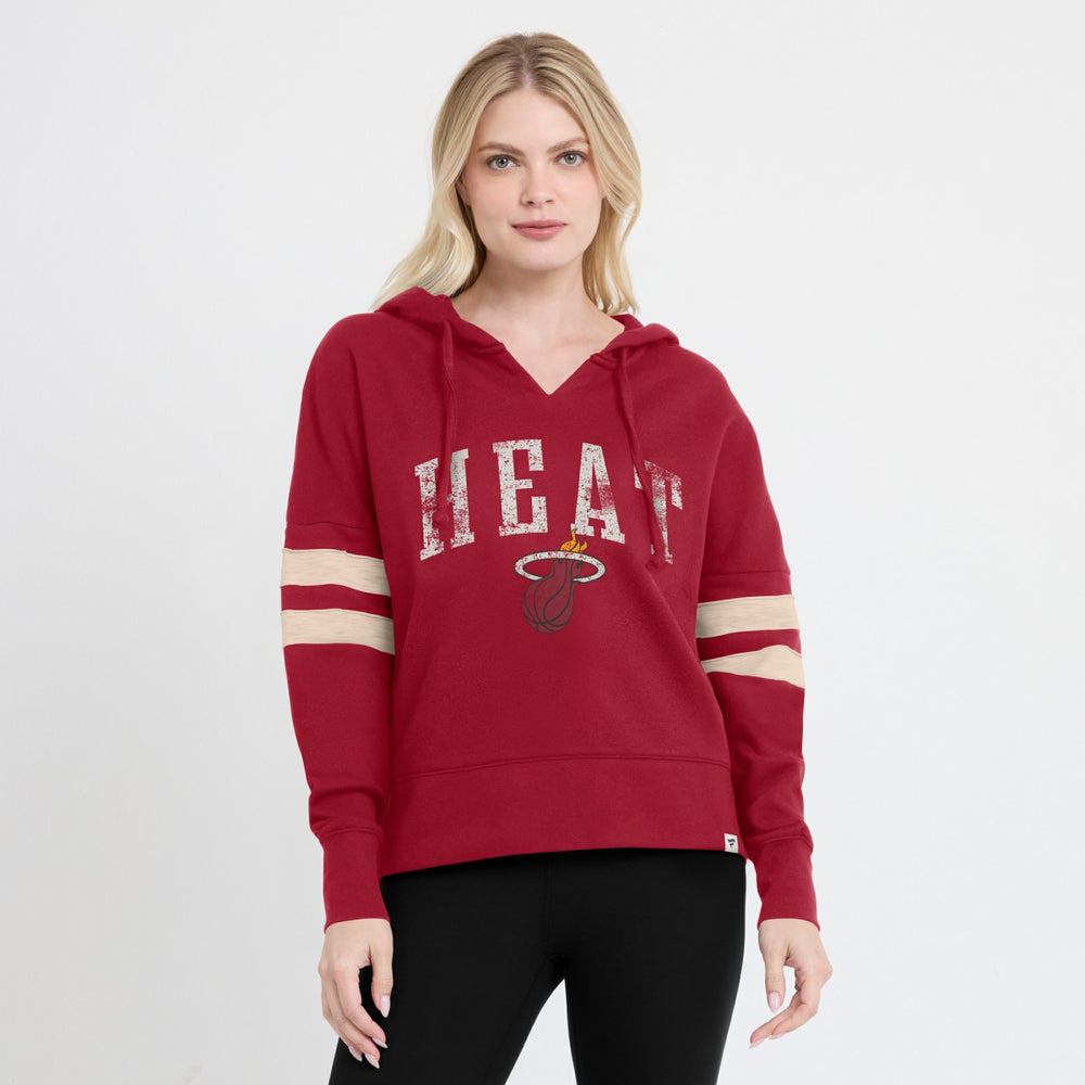 Miami Heat Women's Bold Move Dolman V-Neck High Hip Hoodie For Sale