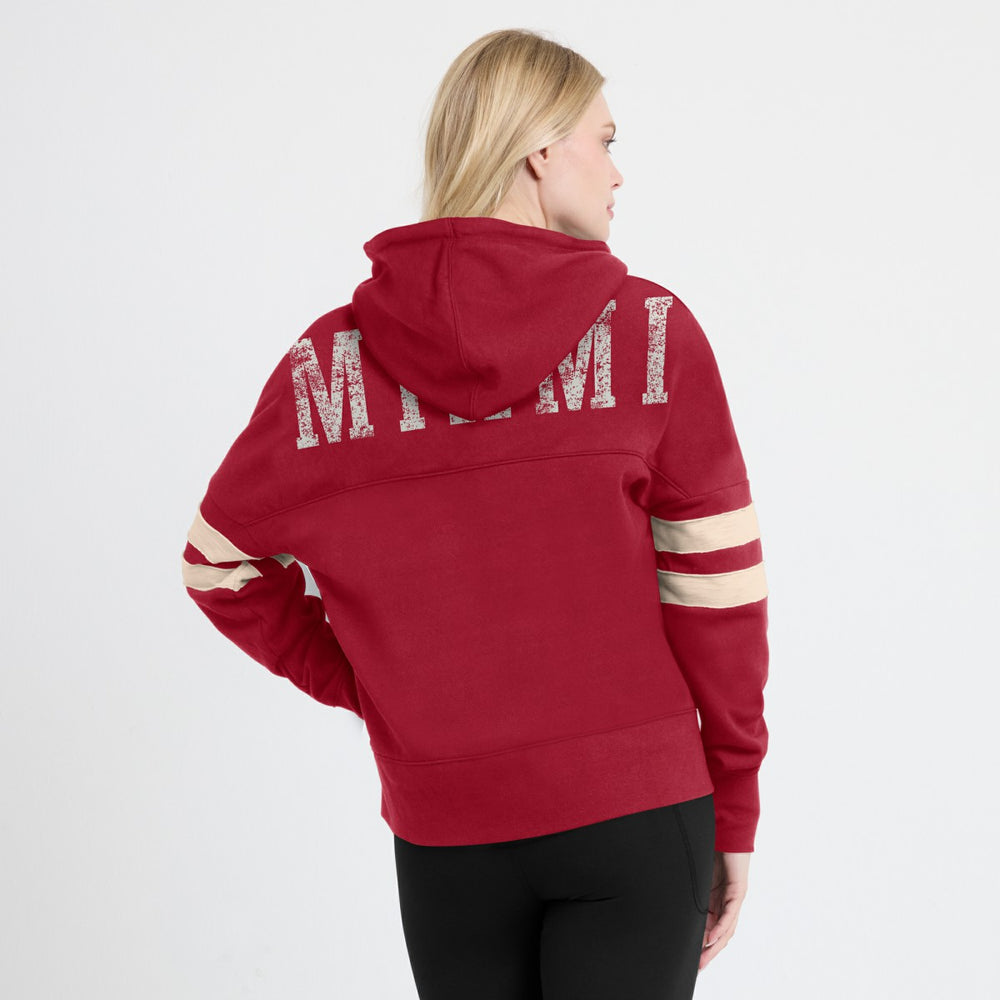 Miami Heat Women's Bold Move Dolman V-Neck High Hip Hoodie For Sale