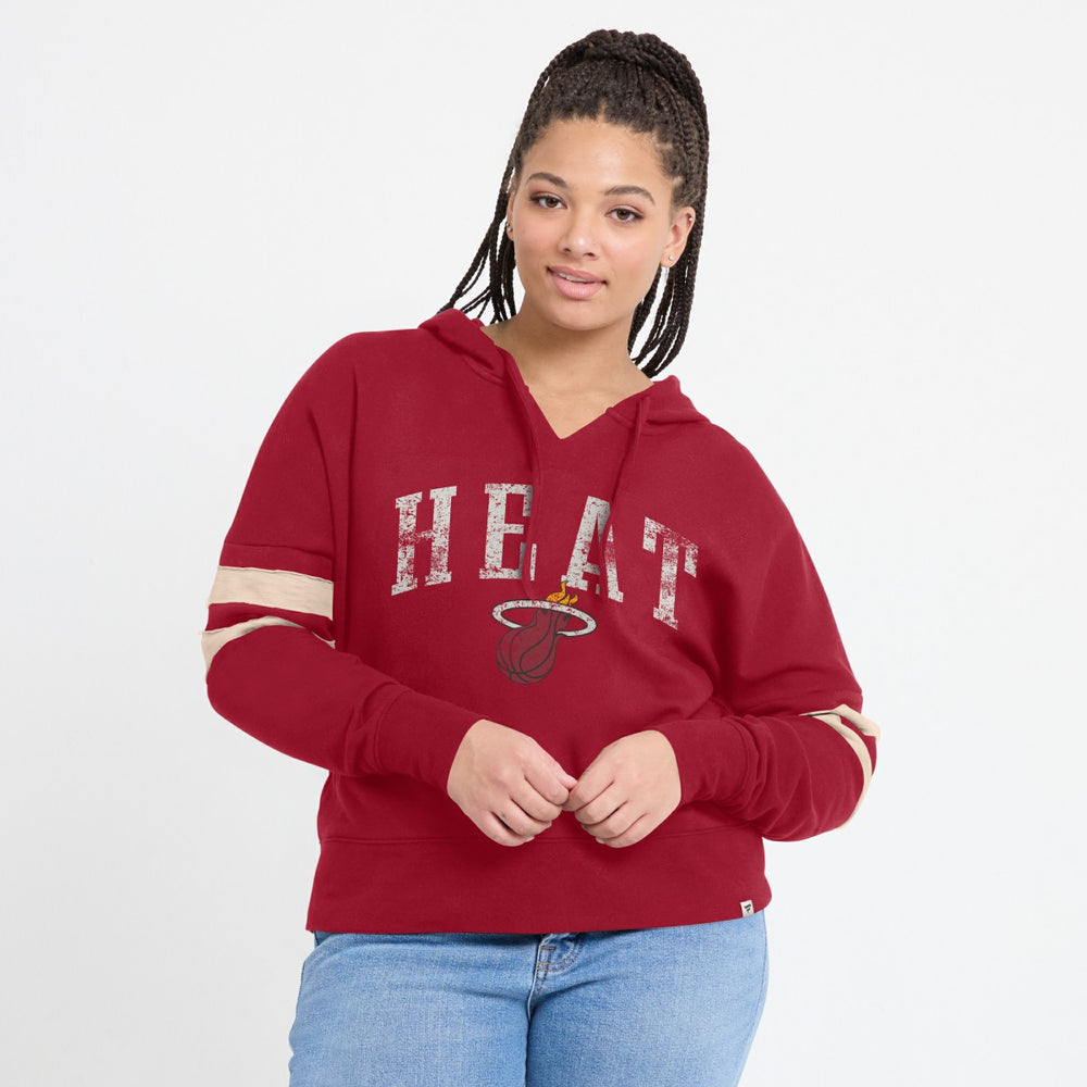 Miami Heat Women's Bold Move Dolman V-Neck High Hip Hoodie For Sale