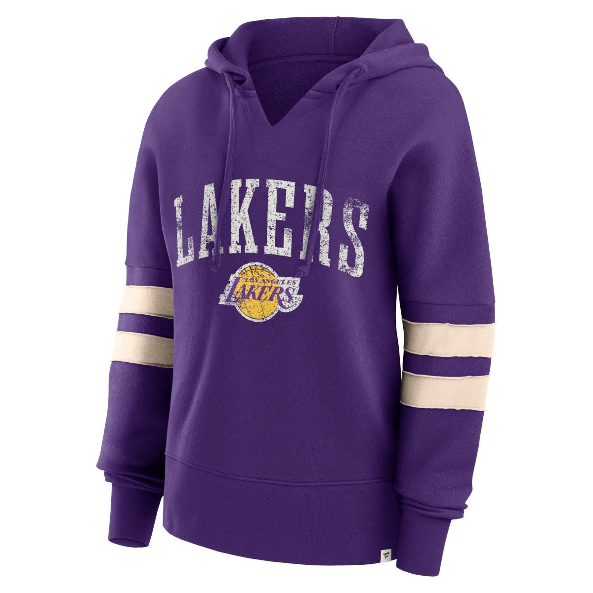 Los Angeles Lakers Women's Bold Move Dolman V-Neck High Hip Hoodie On Sale