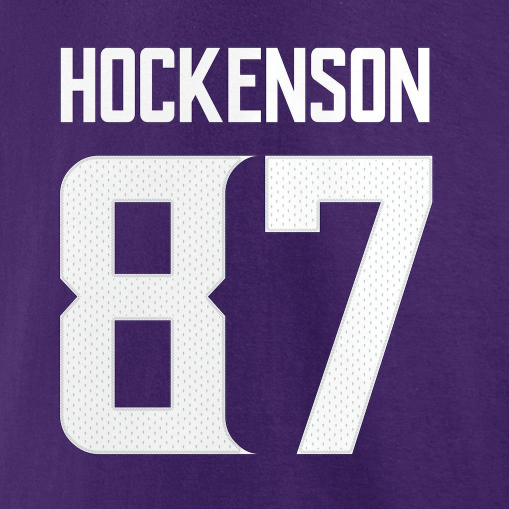 Minnesota Vikings  T.J. Hockenson  Icon Player Name & Number T-Shirt