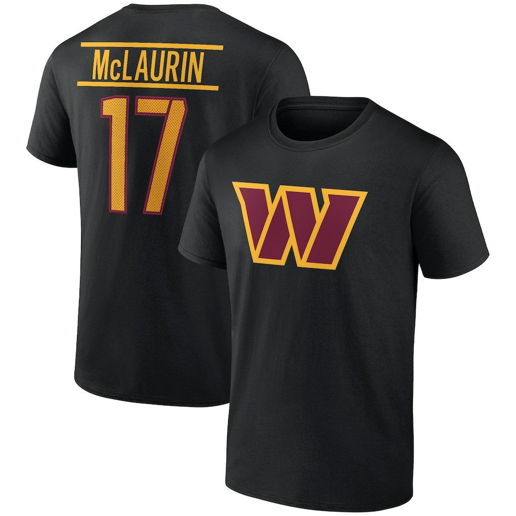 Washington Commanders  Terry McLaurin  Icon Player Name & Number T-Shirt