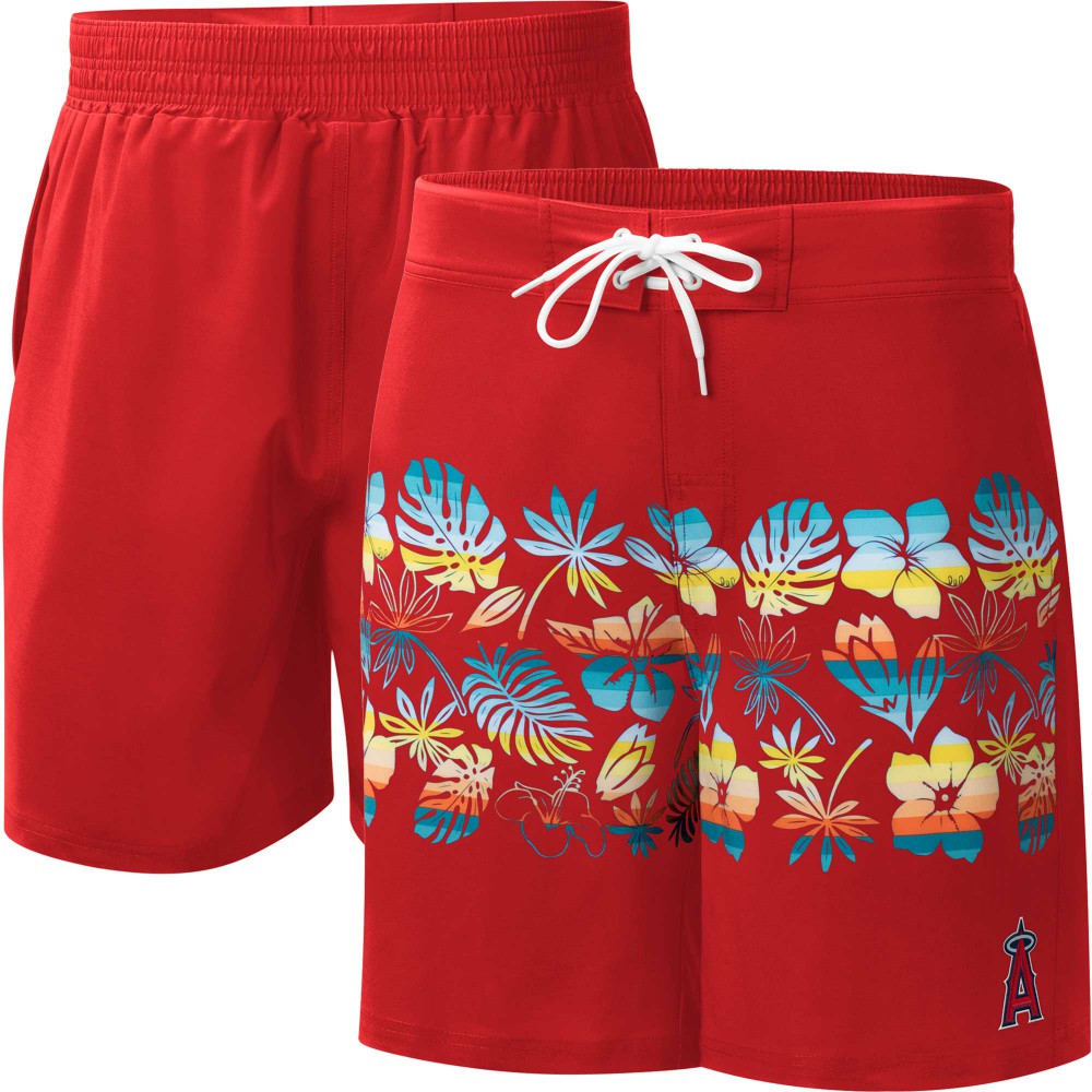 Los Angeles Angels G-III Sports by Carl Banks Breeze Volley Swim Shorts | MLB On Sale