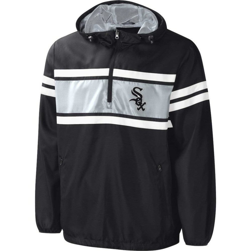 Chicago White Sox G-III Sports by Carl Banks Game Score Quarter-Zip Windbreaker | MLB Sale