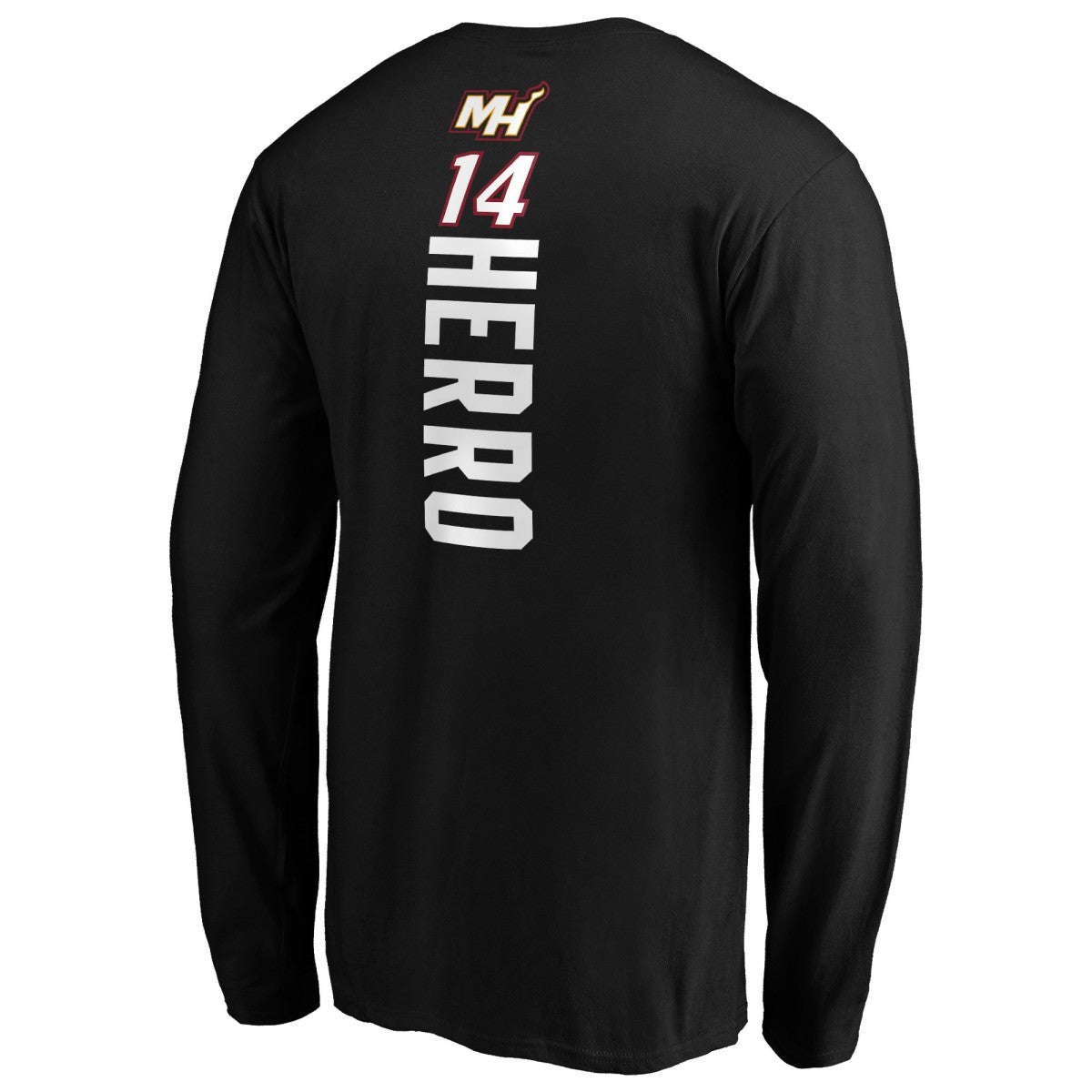 Tyler Herro Miami Heat Playmaker Team Name & Number Long Sleeve T-Shirt Discount