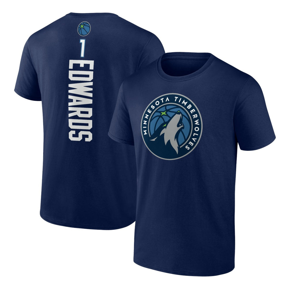 Anthony Edwards Minnesota Timberwolves Playmaker Team Name & Number T-Shirt Outlet