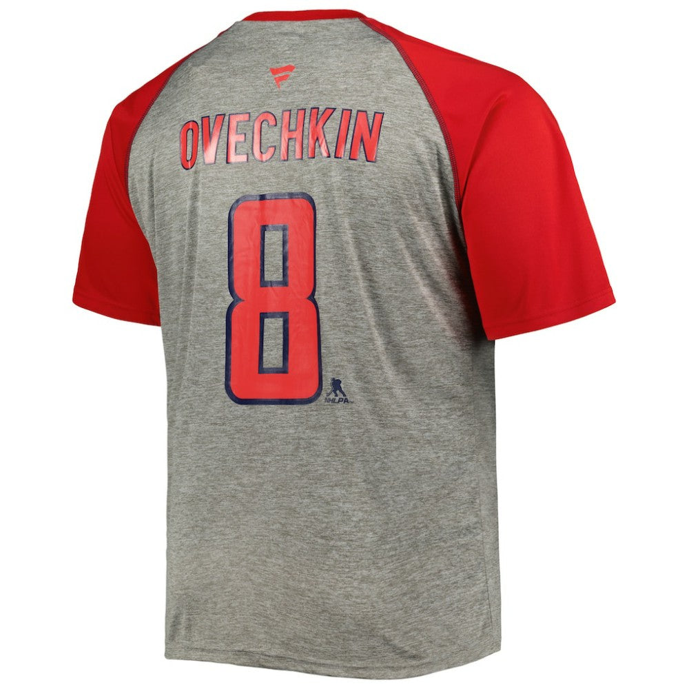Alexander Ovechkin Washington Capitals Fanatics Big & Tall Captain Patch Contrast Raglan Name & Number T-Shirt Discount