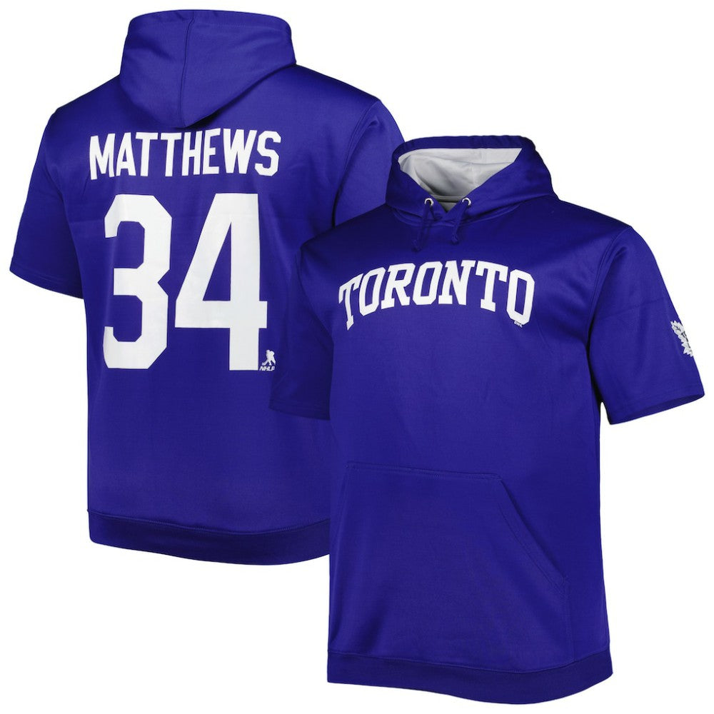 Auston Matthews Toronto Maple Leafs Fanatics Big & Tall Name & Number Pullover Hoodie Outlet