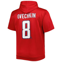 Alexander Ovechkin Washington Capitals Fanatics Big & Tall Captain Patch Name & Number Pullover Hoodie For Sale