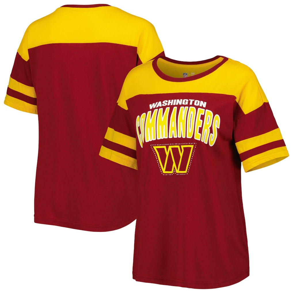 Washington Commanders  G-III 4Her by Carl Banks Women's Play the Ball T-Shirt