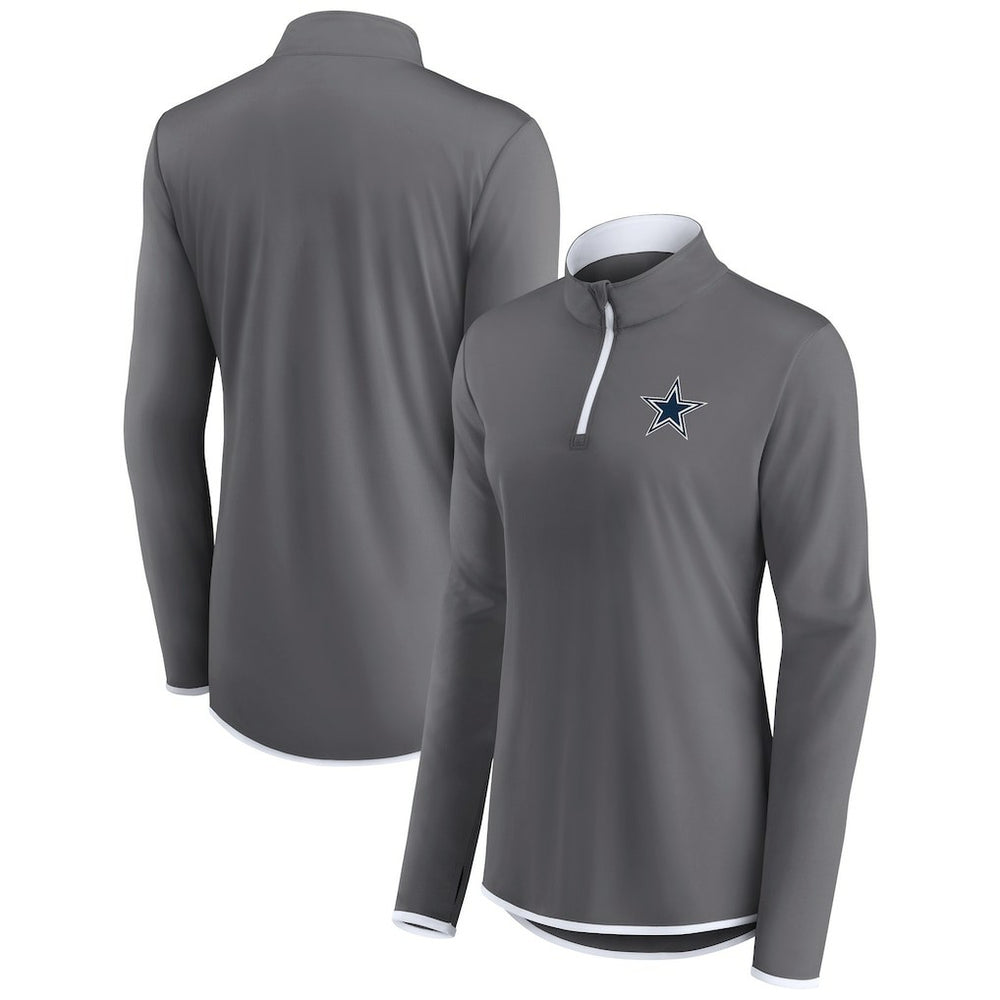 Dallas Cowboys Fanatics Women's Corner Long Sleeve 1/4 Zip Top