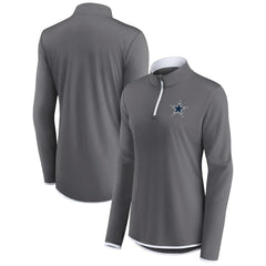 Dallas Cowboys Fanatics Women's Corner Long Sleeve 1/4 Zip Top