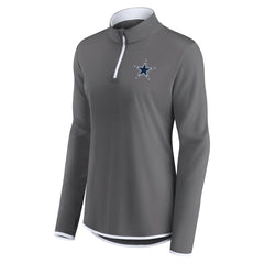Dallas Cowboys Fanatics Women's Corner Long Sleeve 1/4 Zip Top