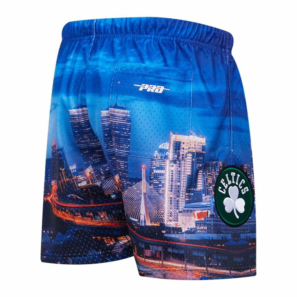 Boston Celtics Pro Standard Cityscape Shorts online Discount