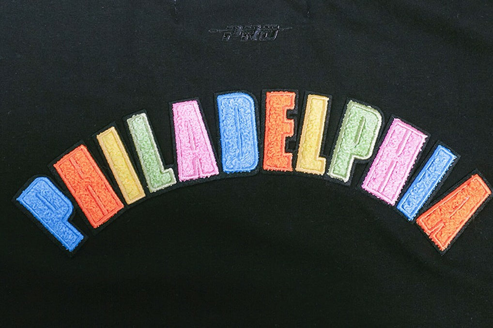 Philadelphia 76ers Pro Standard Women's Washed Neon Cropped Boxy T-Shirt Outlet