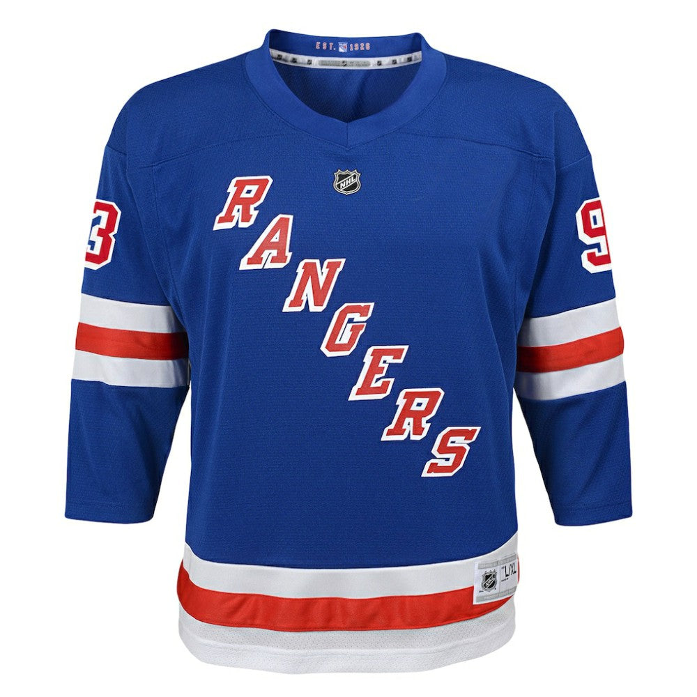 Mika Zibanejad New York Rangers Youth Home Replica Player Jersey Sale