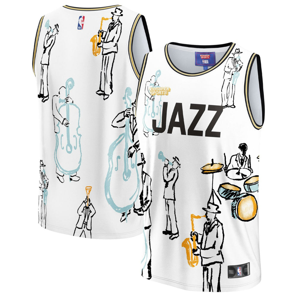 Utah Jazz NBA & KidSuper Studios Unisex Hometown Jersey For Sale