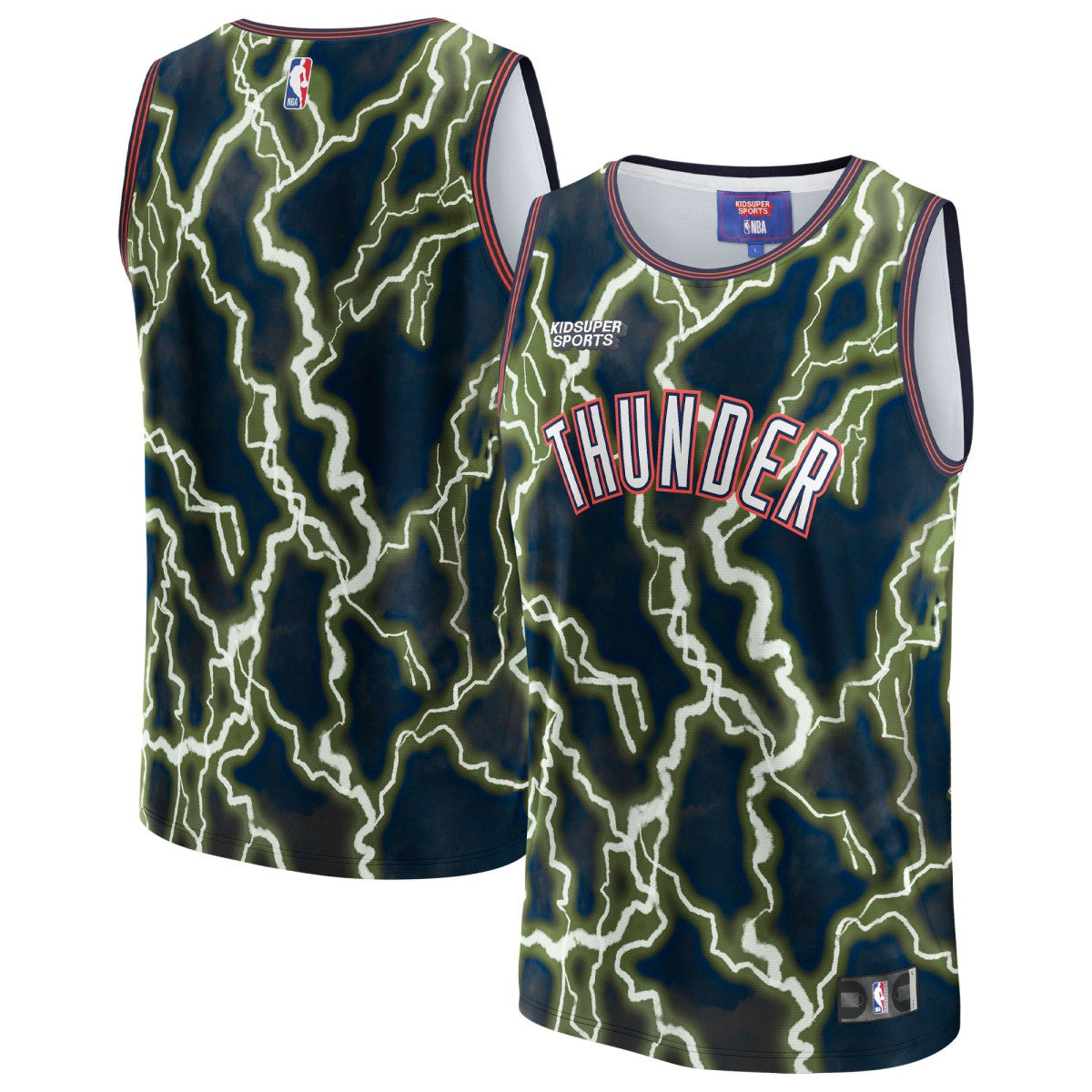 Oklahoma City Thunder NBA & KidSuper Studios Unisex Hometown Jersey Discount