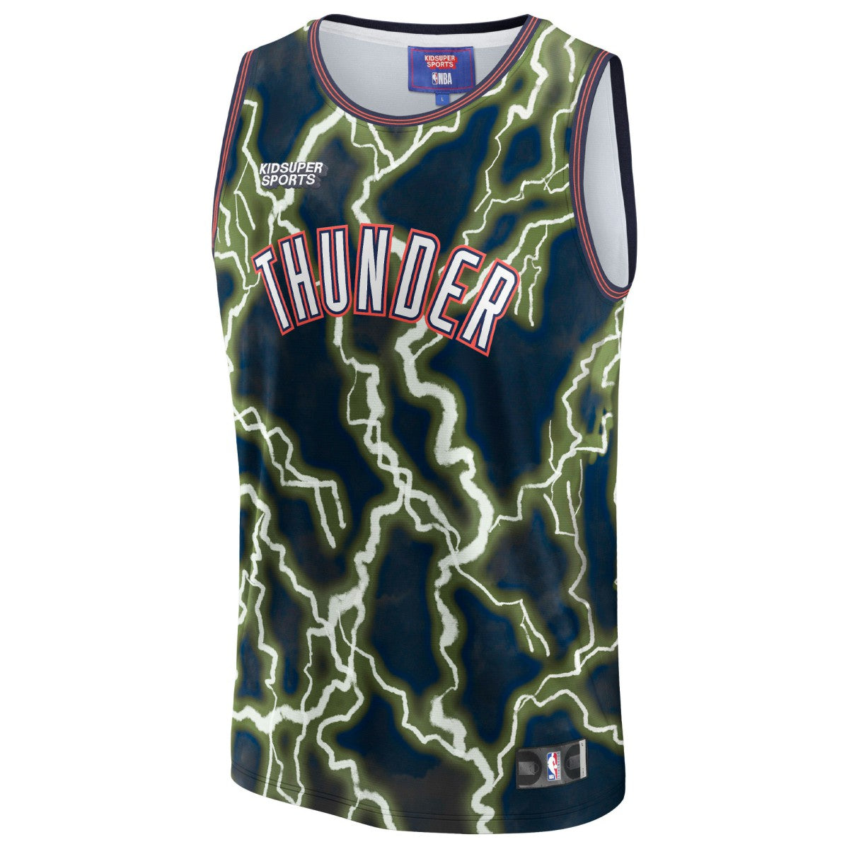 Oklahoma City Thunder NBA & KidSuper Studios Unisex Hometown Jersey Discount