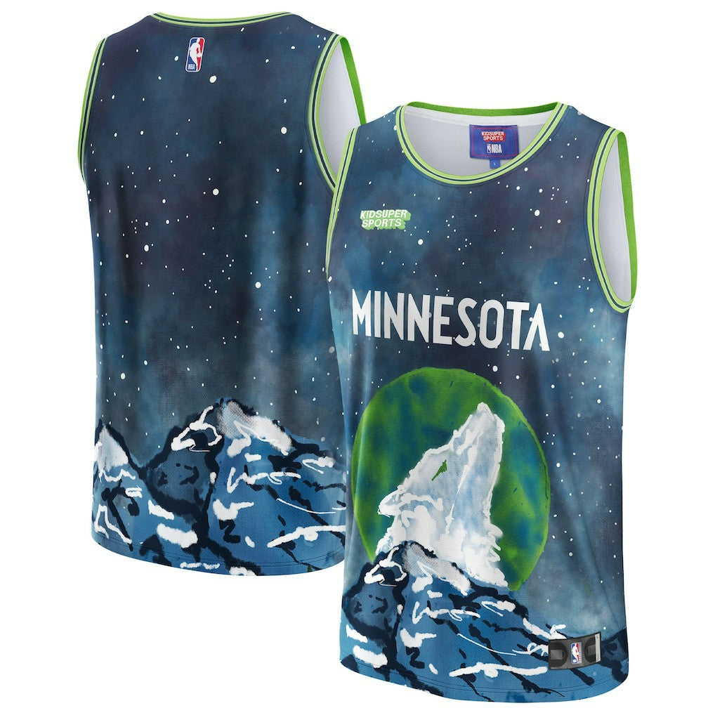 Minnesota Timberwolves NBA & KidSuper Studios Unisex Hometown Jersey Discount