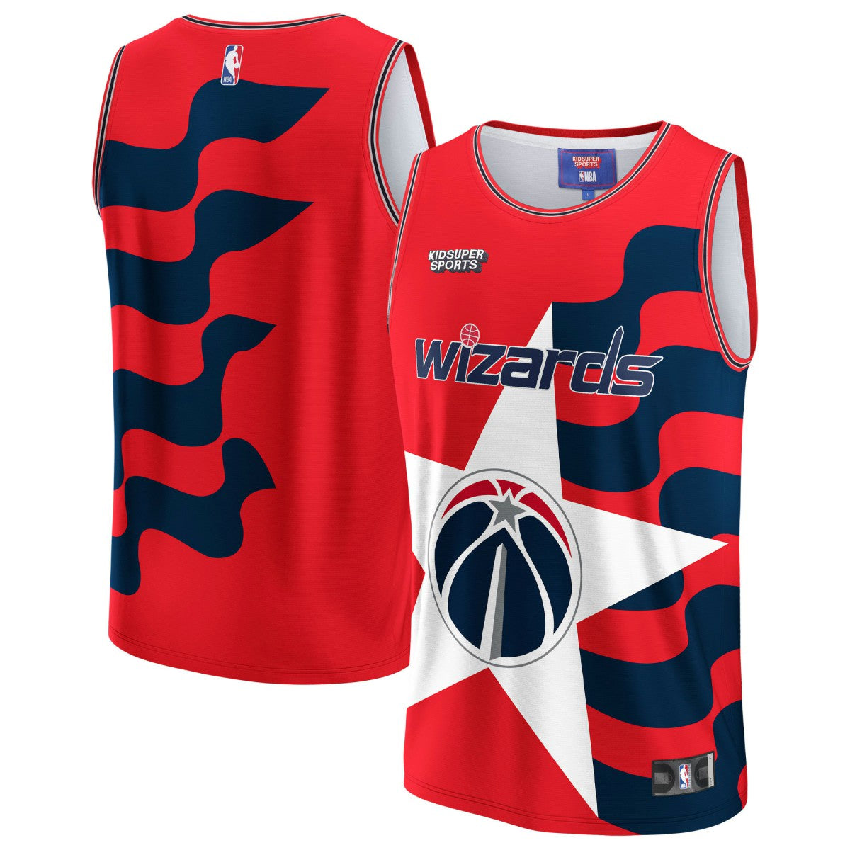 Washington Wizards NBA & KidSuper Studios Unisex Hometown Jersey For Sale