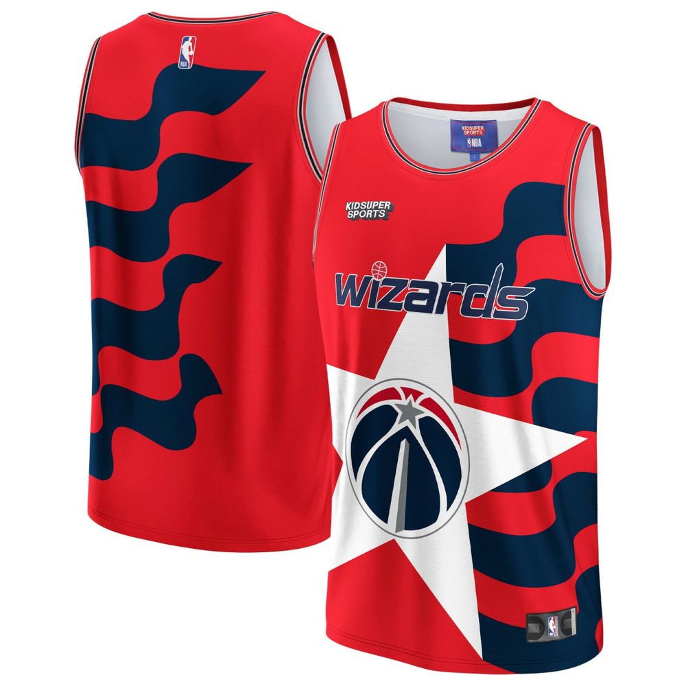 Washington Wizards NBA & KidSuper Studios Unisex Hometown Jersey For Sale