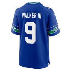 Seattle Seahawks Nike Kenneth Walker III  Throwback Player Game Jersey
