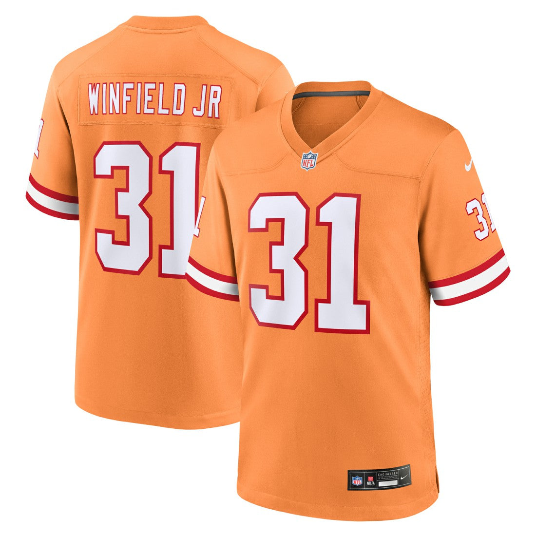Tampa Bay Buccaneers Nike Antoine Winfield Jr.  Throwback Game Jersey