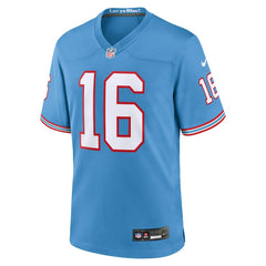 Tennessee Titans Nike Treylon Burks  Oilers Throwback Alternate Game Player Jersey