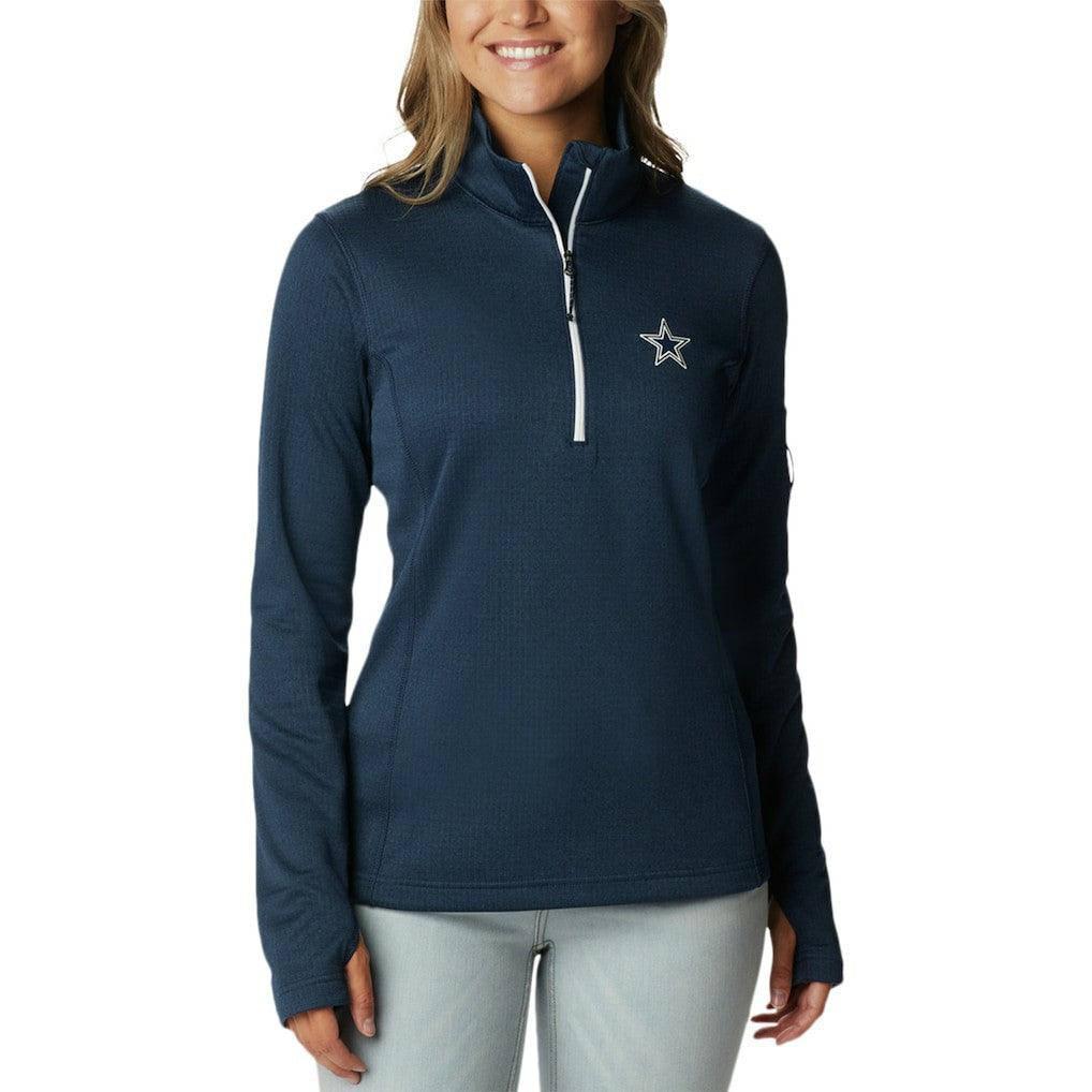 Dallas Cowboys Columbia Women's Park View Omni-Wick Half-Zip Top